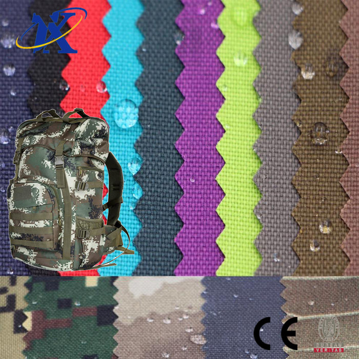 500D Водонепроницаемая нейлоновая 66 камуфляжная ткань cordura с полиуретановым ПВХ покрытием для сумок