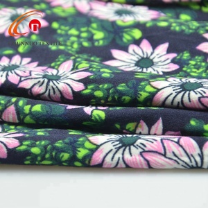 Bolunnuo — tissu uni imprimé de lotus, extensible à 4 sens, en soie, Polyester - Product Image 2