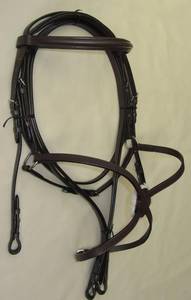 Ropa ecuestre mexicana de brida de caballo de cuero único para carreras y deportes al aire libre Costura elegante Estilo occidental - Product Image 2