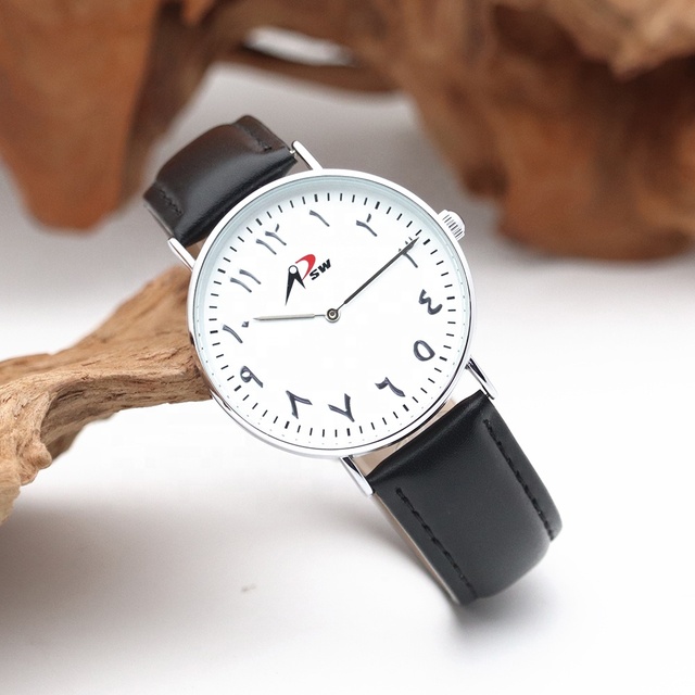 Super Quartz Leather Strap O'clock Arabic Alloy Watch Waterproof Men Custom Color Fashion Classic Watch Wholesale Factory