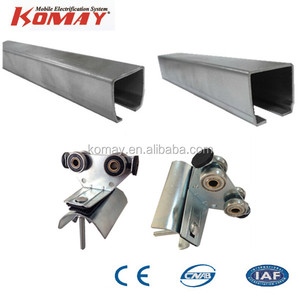 KOMAY acciaio zincato C-Rail sistema festone C-Track Flat Cable Trolley - Product Image 3