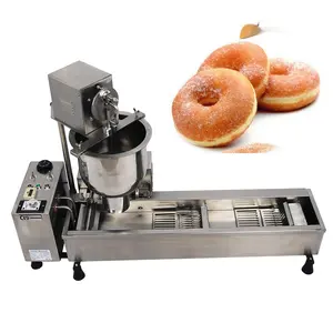 Free Shipping Sent Express Full automatic donut making machine, mini donut maker, donut frying machine 304 Stainless steel dough