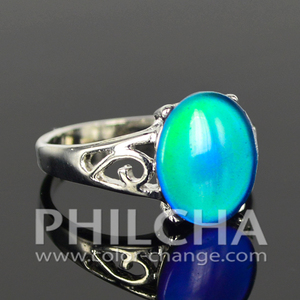 Anillo elegante con piedras ovaladas para disfraz - Product Image 2