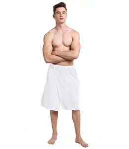 Sunland नई आगमन Microfiber Mens स्नान बागे स्पा बौछार स्नान लपेटें तौलिया