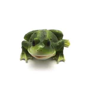 custom Resin green outdoor lawn frog garden ornaments