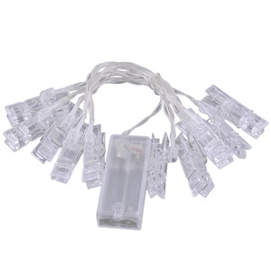 1.2m 10 LED <strong>Photo</strong> Peg <strong>Clip</strong> <strong>String</strong> <strong>Light</strong> for Hanging Pictures Party Room Wedding Decoration - Product Image 2