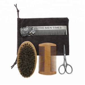 <strong>Grooming</strong> Mens <strong>Beard</strong> Gift <strong>Set</strong> Box Home Travel Use <strong>Beard</strong> Brush and Comb <strong>Set</strong> for Men - Product Image 2