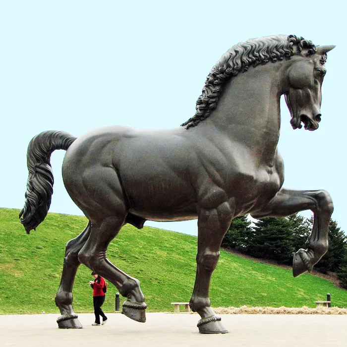 Leonardo da vinci — cheval en bronze, professionnel, vente en gros