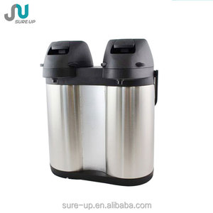 Hot Products Double Body Twins Vacuum Airpot Dispenser d'<span class=keywords><strong>acqua</strong></span> Thermos in acciaio inossidabile per Office Hotel Coffee Shop [ - Product Image 1