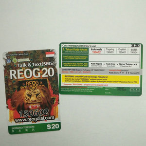 In ấn thiết kế của khách hàng PVC trả trước xổ số thẻ cào - Product Image 2