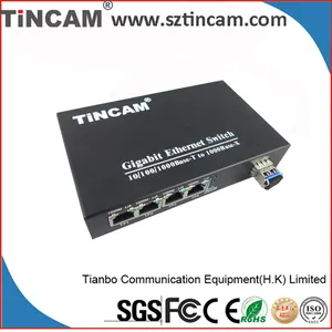 2 fiber port 4 RJ45 3com switch