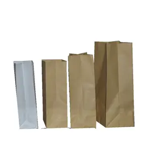 Custom Food grade paper pouch, fast food packaging kraft paper bag