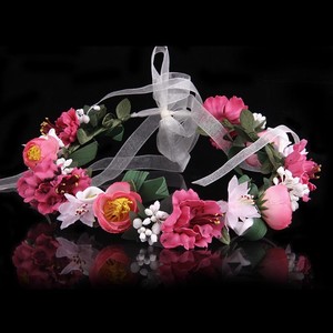 Nouvelle Main Mariée Fleur tissu Couronne mariage diadème bandeau - Product Image 4