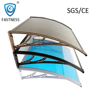 Tende da sole parasole in plastica in policarbonato con staffa in acciaio - Product Image 2