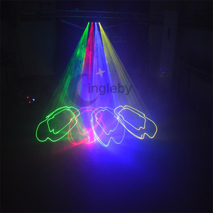 Precio barato 4 cabeza colorido led iluminación del haz de luz láser barato - Product Image 3