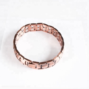 สร้อยข้อมือสแตนเลสเพื่อสุขภาพชีวภาพที่ดีที่สุดสร้อยข้อมือทองแดงแม่เหล็กรูปทรงเรขาคณิตทางศาสนาคลาสสิกสำหรับบรรเทาอาการปวดวันครบรอบ - Product Image 2