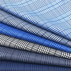 Polyester Rayon Elastane Blend Chất Liệu Kiểm Tra Phong Cách Vải Phù Hợp Với Nam Giới Phù Hợp Với Quần Quần Blazer Vải Mỗi Mét Giá