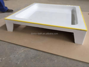 <span class=keywords><strong>Receveur</strong></span> <span class=keywords><strong>de</strong></span> <span class=keywords><strong>douche</strong></span> en acrylique blanc <span class=keywords><strong>de</strong></span> style moderne antidérapant avec <span class=keywords><strong>pieds</strong></span> réglables en hauteur 800*800*150 mm - Product Image 2