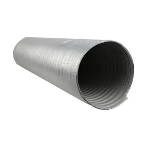 China factory supply 6m/3m semi-rigid aluminum flexible duct pipe