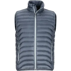 LS563 hommes loisirs hiver vert canard vers le bas plume gilet