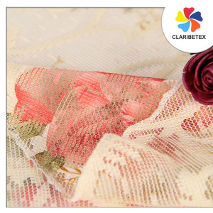 Tela de malla de tul neto, tela impresa para la mesa de boda paño - Product Image 1