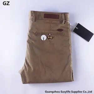 Celana Panjang Regang Kasual Pria, Celana Khaki Klasik Slim Fit