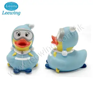 Hot Koop Plastic Ijs Skiën Gele Rubber Duck Promotionele Eend Thema Gift Item