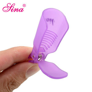Private Label Plástico Acrílico Reutilizáveis Ferramentas Silicone Prego Soak Off Uv Gel Unha Polonês Removedor Limpador Clipe - Product Image 4