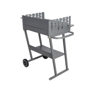 Al aire libre comercial <span class=keywords><strong>carbón</strong></span> en forma de H de la parrilla de <span class=keywords><strong>barbacoa</strong></span> con rueda - Product Image 2