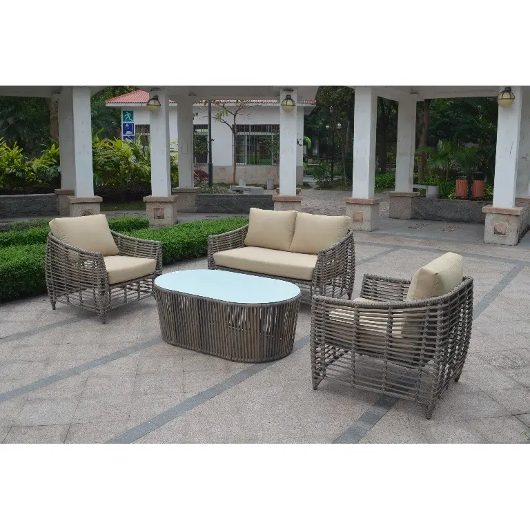 Modern Tuinmeubilair Tuin Sets Ronde Rotan Tuin Sofa Set All Weather Gebruikt Tuin Set