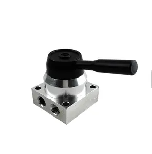 SLGPC K34R6 Series Slivery 4/3 Way Manufacturing Industry Serviceable K34R6-8 K34R6-8D Hand Switch Valve