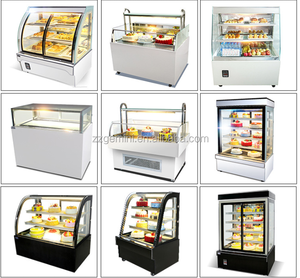 Equipo de repostería OEM, estantes ventilados tipo <span class=keywords><strong>vertical</strong></span>, nevera para exhibición de pasteles de aluminio - Product Image 3