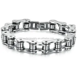 Punk Stainless Steel Bracelet Men Biker Bicycle Motorcycle Chain Mens Bracelets & Bangles 2017 Fashion Jewelry Gifts