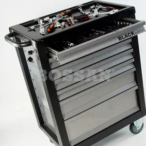 Bossan 2019 Nieuwe 1227 Stuk Professionele Monteur Tool Set In 7 Lades Gereedschapskast Trolley, gebruik Voor Workshop Tool Set