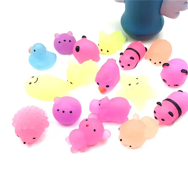 Nieuwe Ontwerp Mini Dier Squishies Speelgoed 3D Kawaii Dieren Eco-vriendelijke Zachte Mochi Squeeze Squishies Kat Speelgoed