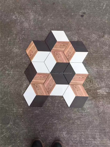 Pulido Baño De Cerámica de Pared Hexagonal Precio Del Azulejo, barato Diseño Blanco Pisos De Baldosas De Cerámica Vitrificada - Product Image 4