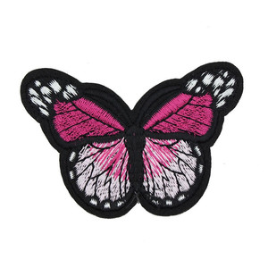 Patches personalizados apliques bordados Patch borboleta bordado bonito para roupas - Product Image 6