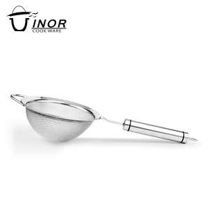 Herramientas de cocina colador de acero inoxidable malla de harina cocina tamiz para la venta - Product Image 1