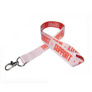 Option de transfert de chaleur en polyester de lanière de cou Del Mar personnalisée en usine - Product Image 1