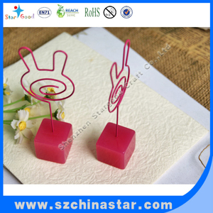 <span class=keywords><strong>Rose</strong></span> couleur cube résine base mémo clip titulaire <span class=keywords><strong>de</strong></span> la carte place pour mariage - Product Image 5