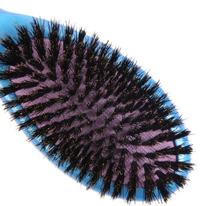 Promoción azul de madera cerdas de <span class=keywords><strong>jabal</strong></span>í Paddle oval cepillo de pelo Goma - Product Image 4