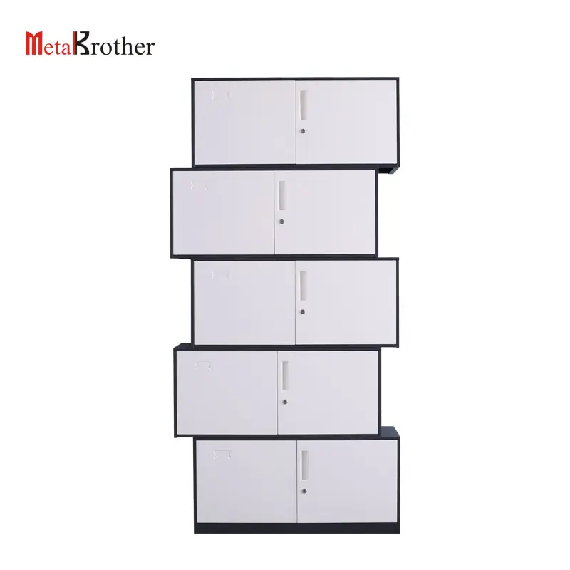 Office Furniture 5 Drawer Folding Filing Cabinet With Lock Metal Thin Frame Modern Drawer Parts File Cabinet Storage Luoyang