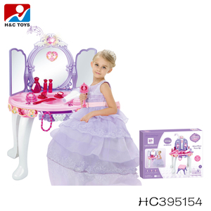 Pink <strong>Princess</strong> Vanity <strong>Table</strong> Kids <strong>Dressing</strong> <strong>Table</strong> for Little Girls - Product Image 4