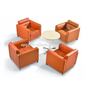 Modern Guangzhou Sofa Chair Single Office Sofa Set Italian Leather Sofas