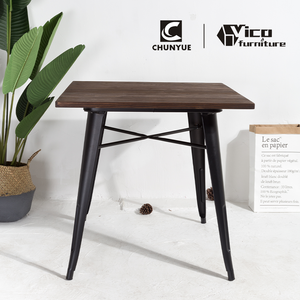 Migliore vendita esterna coperta in ferro battuto ristorante fast food cafe set da pranzo <span class=keywords><strong>tavolo</strong></span> e sedia per coffee shop - Product Image 2
