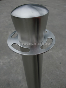 Colonnina per Controllo Code in Acciaio Inox 304 con Top a Corona e Corda in Velluto Regolabile per Eventi - Product Image 3