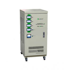 Régulateur de tension automatique à <span class=keywords><strong>double</strong></span> bobine triphasé de type servomoteur TNS 15 20 30 40 60 75 100 KVA, capacité 100% - Product Image 1