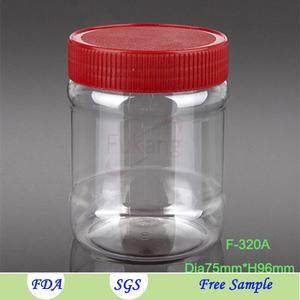 Bán Buôn Rõ Ràng 10Oz Thực Phẩm Bổ Sung Cookies Nhựa Container Chai Nhựa - Product Image 3