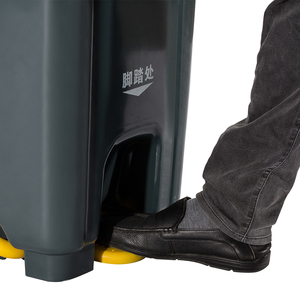 120 240 LÍT Màu Xám Vuông Hình Dạng Nhựa Bánh Thùng Rác Có Nắp Đậy - Product Image 3