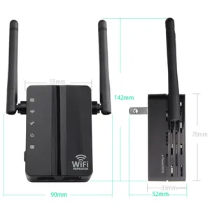 300Mbps Wireless gsm wifi ripetitore con 2 * 2dBi antenna esterna